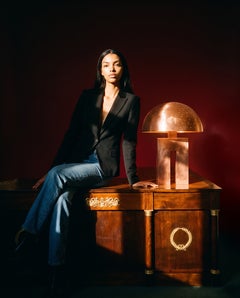 Amur Copper Dome Table Lamp, Handcrafted In Morocco