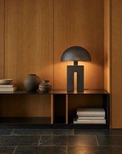 Amur Iron Dome Table Lamp, Handcrafted In Morocco, Modern Design