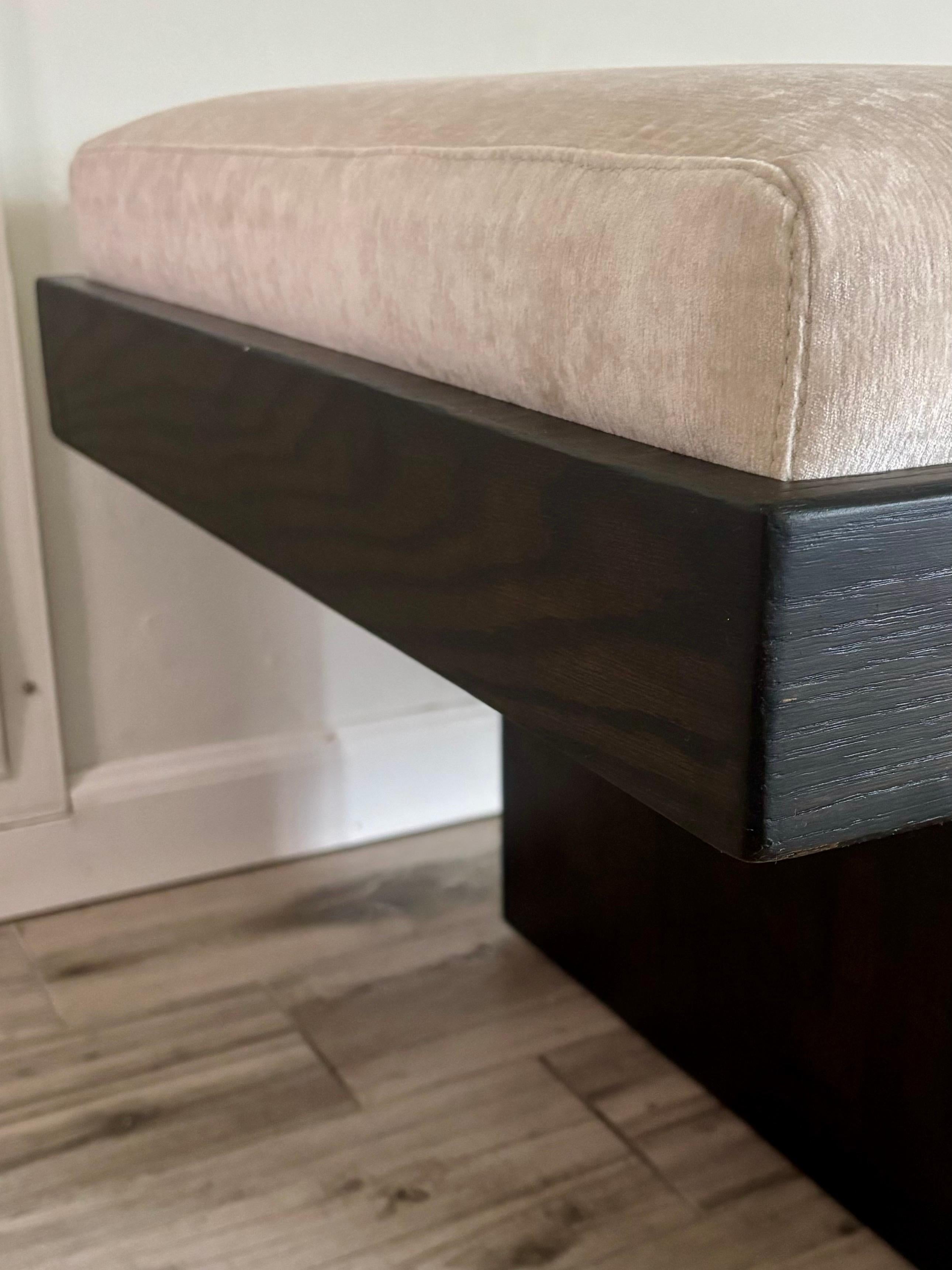 Mid-Century Modern Harvey Probber “Series 70” Solid Oak Bench, Circa 1940s For Sale