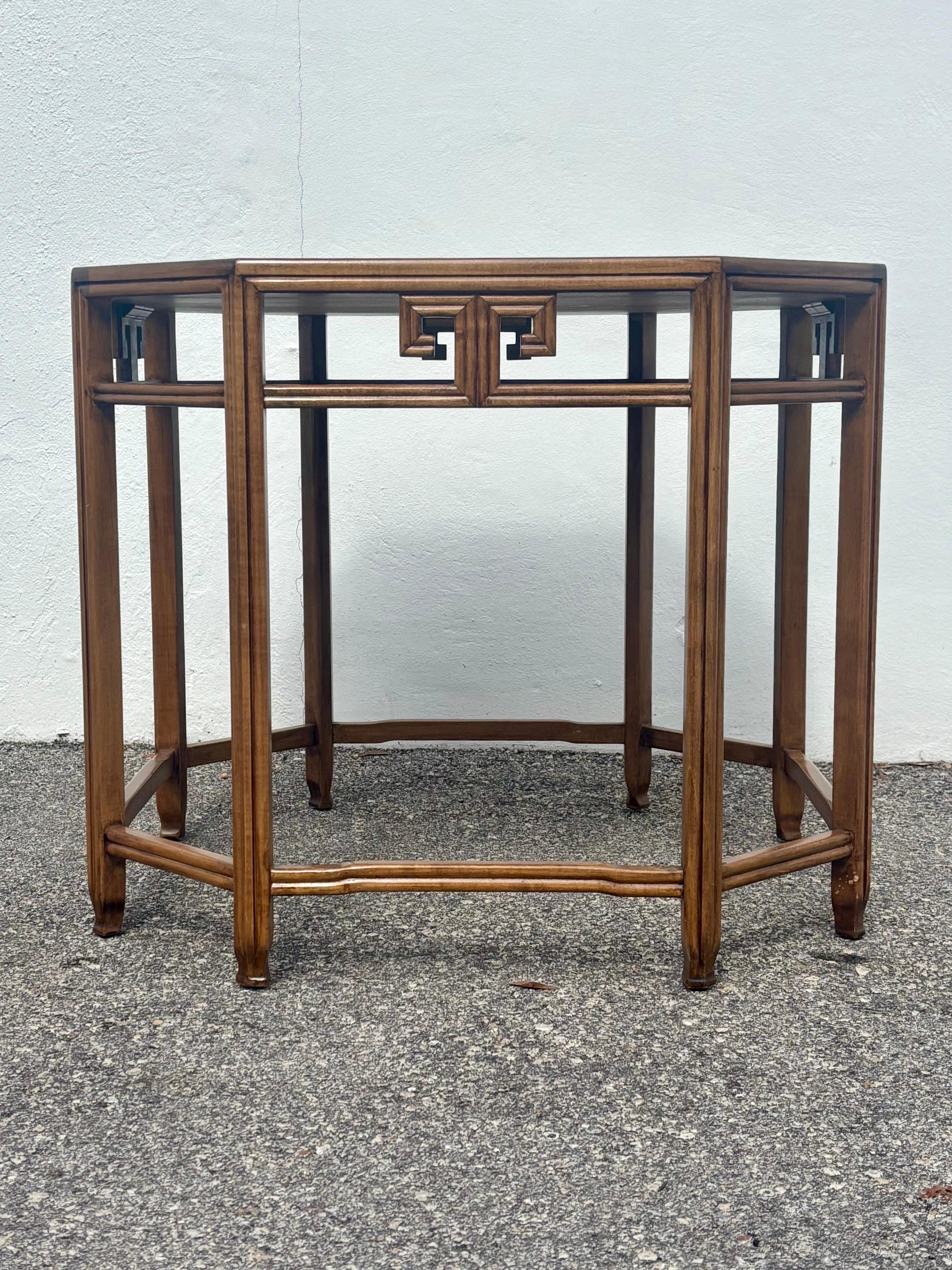 Michael Taylor designed cocktail or occasional table for Baker Furniture. 

Designed for Taylor’s iconic Far East collection where he took inspiration from ancient Asian design culture and combines them with principles of mid century modern design.
