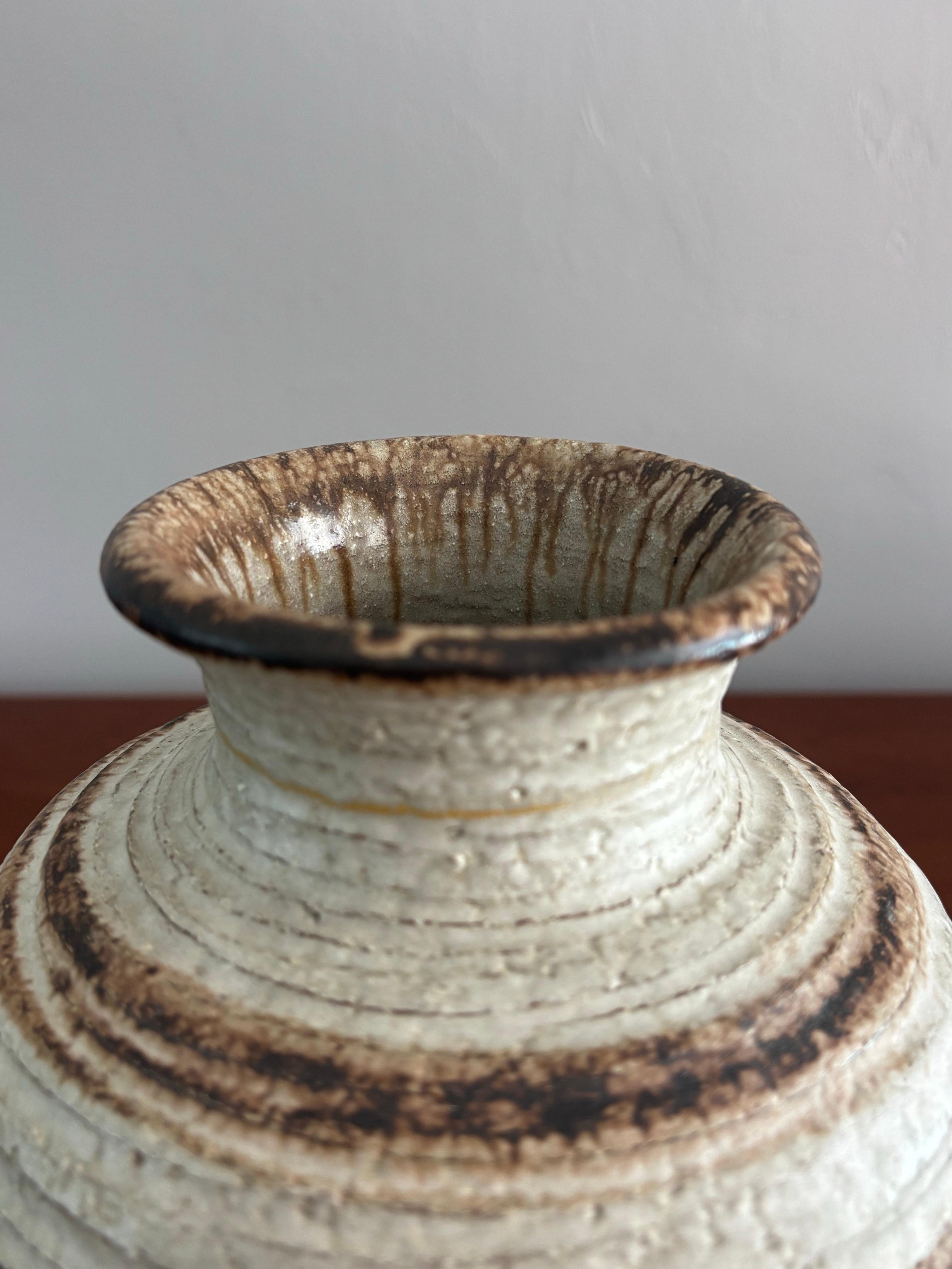 Large Ceramic Vase by Bitossi for Rosenthal Netter, Made in Italy For Sale 1
