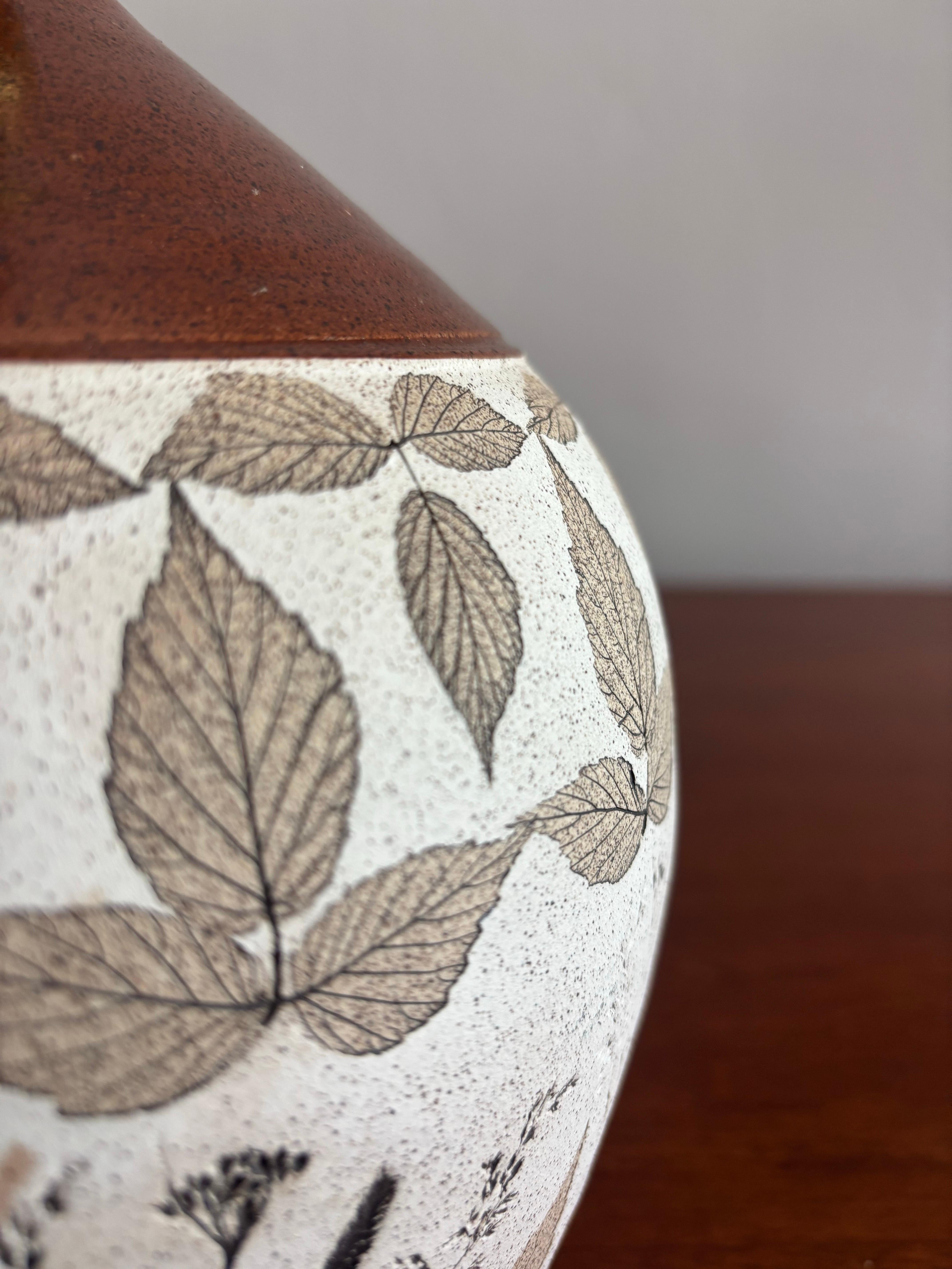 Lámpara de mesa de maceta de hierba orgánica vintage de mediados del siglo XX en Bueno estado para la venta en Boynton Beach, FL