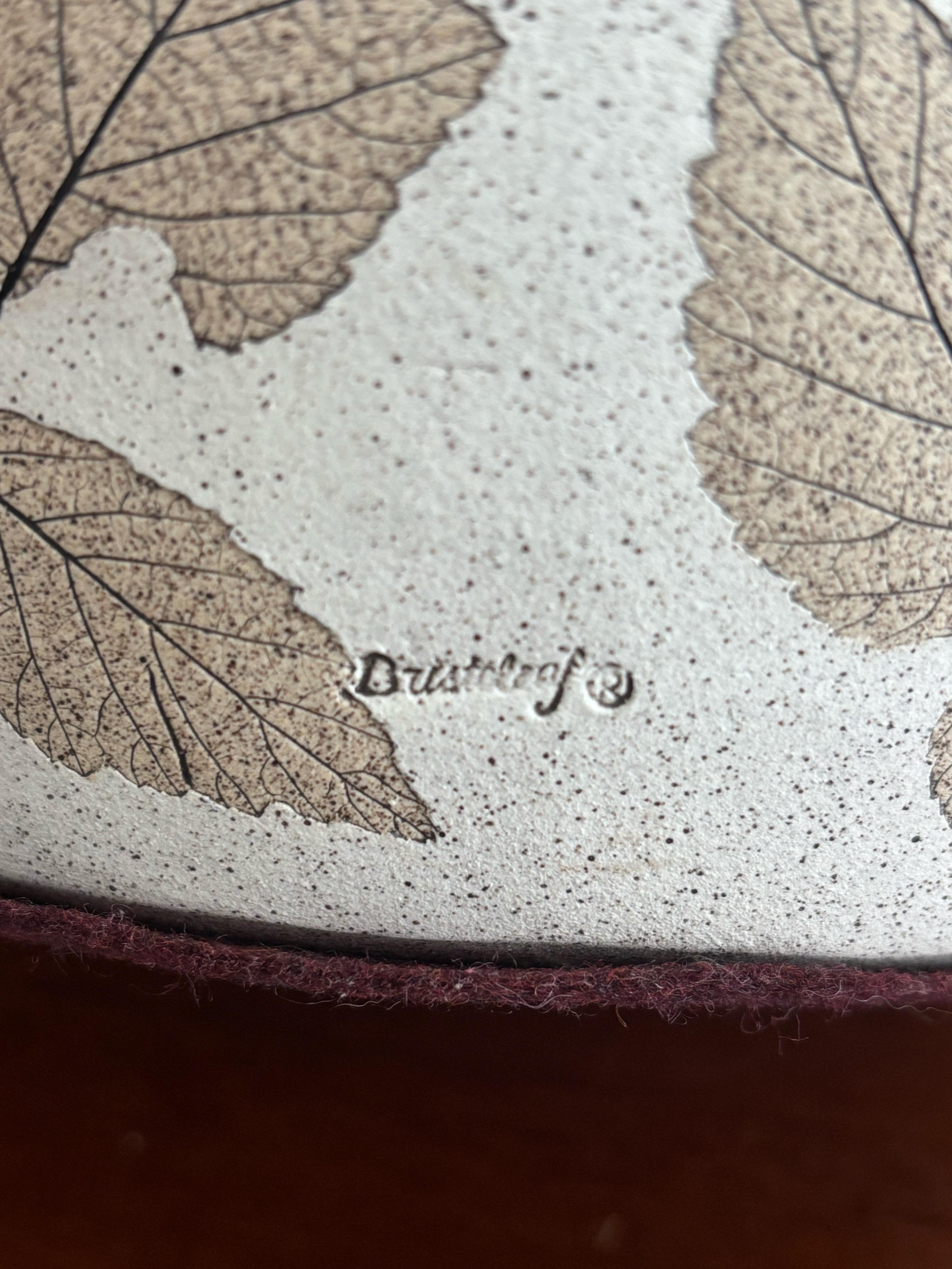 Lámpara de mesa de maceta de hierba orgánica vintage de mediados del siglo XX Cerámico en venta