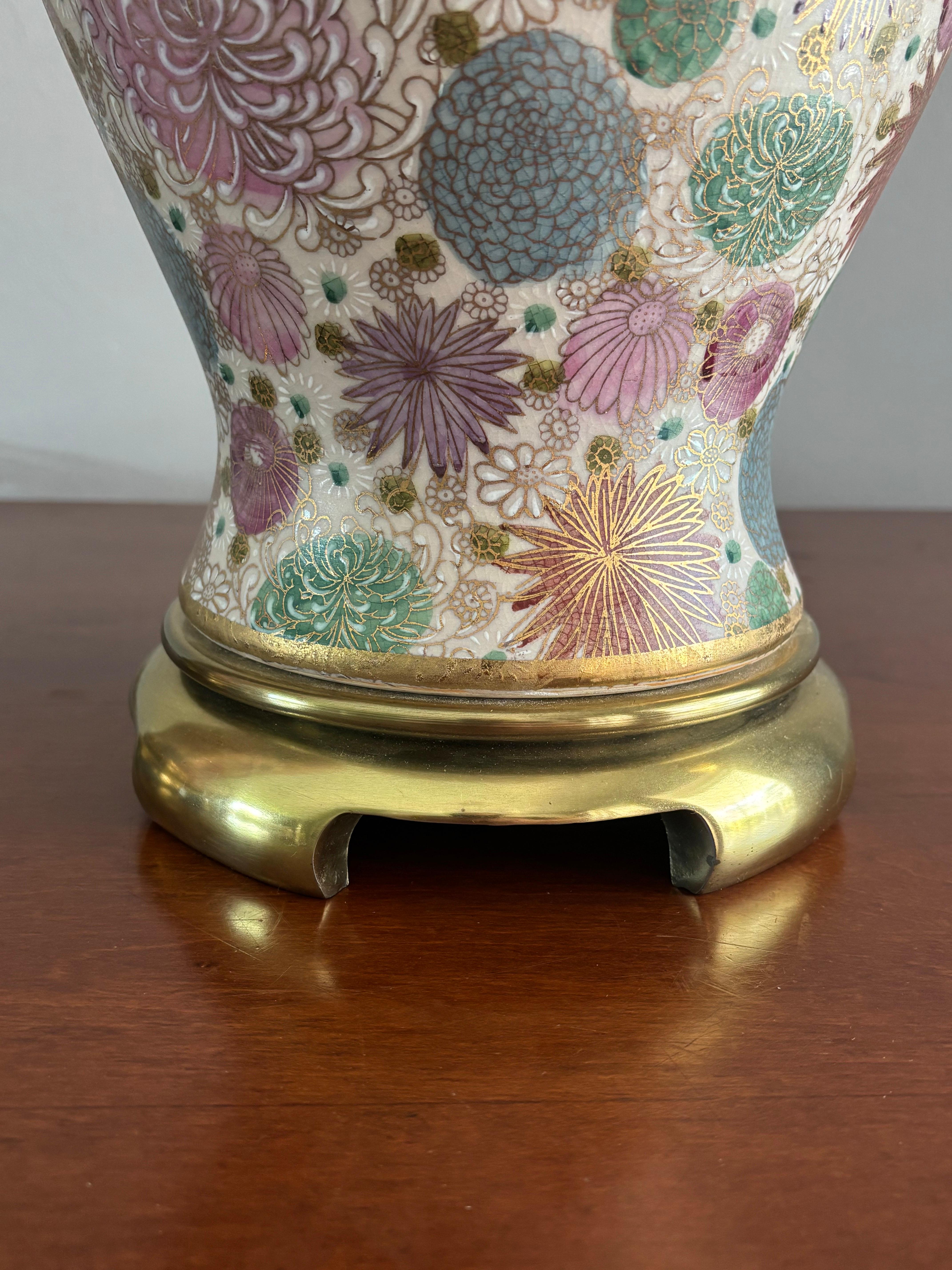 Américain Paire de lampes de table vintage en cloisonné de Paul Hanson.