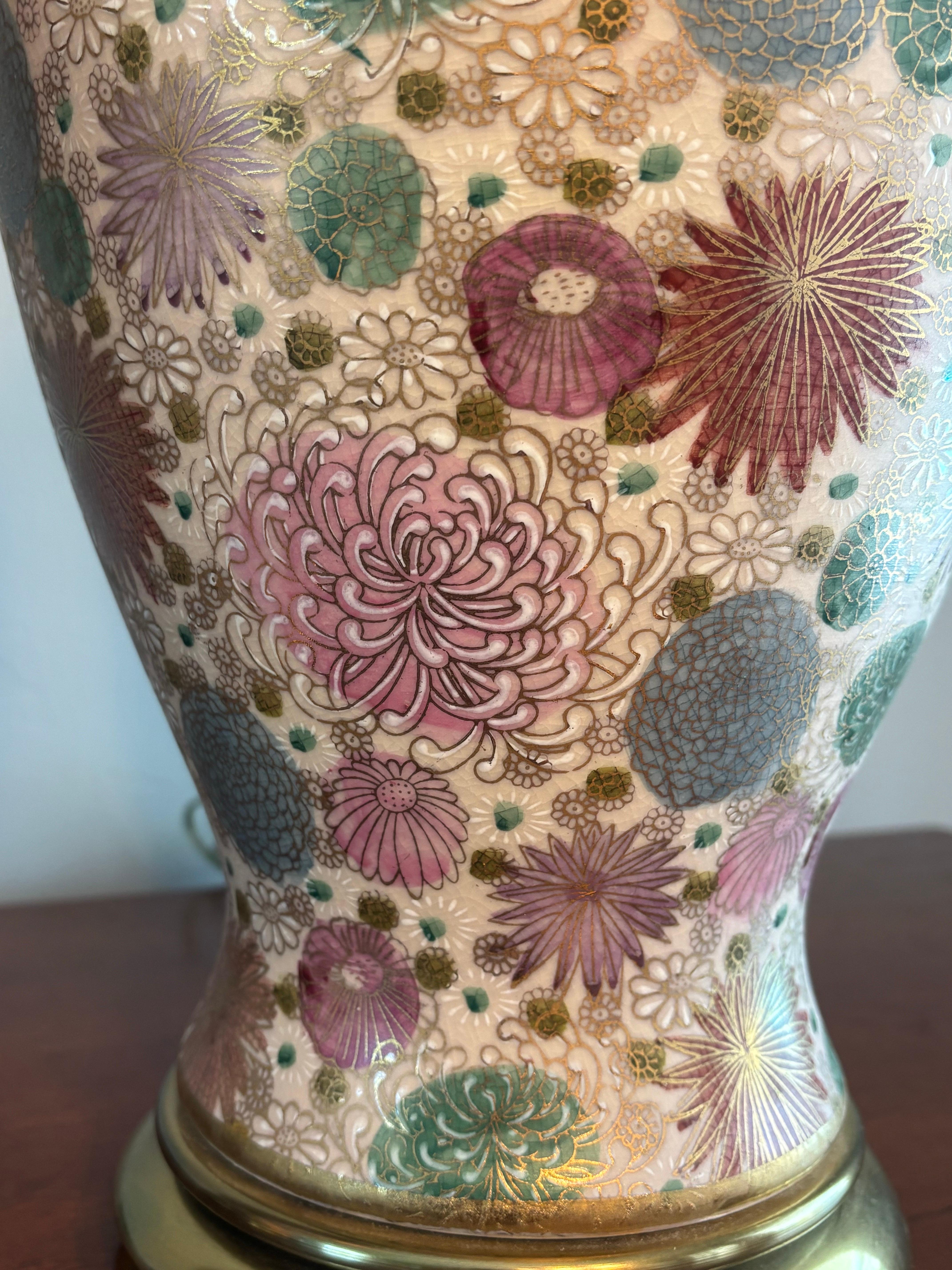 Paire de lampes de table vintage en cloisonné de Paul Hanson. Bon état à Boynton Beach, FL