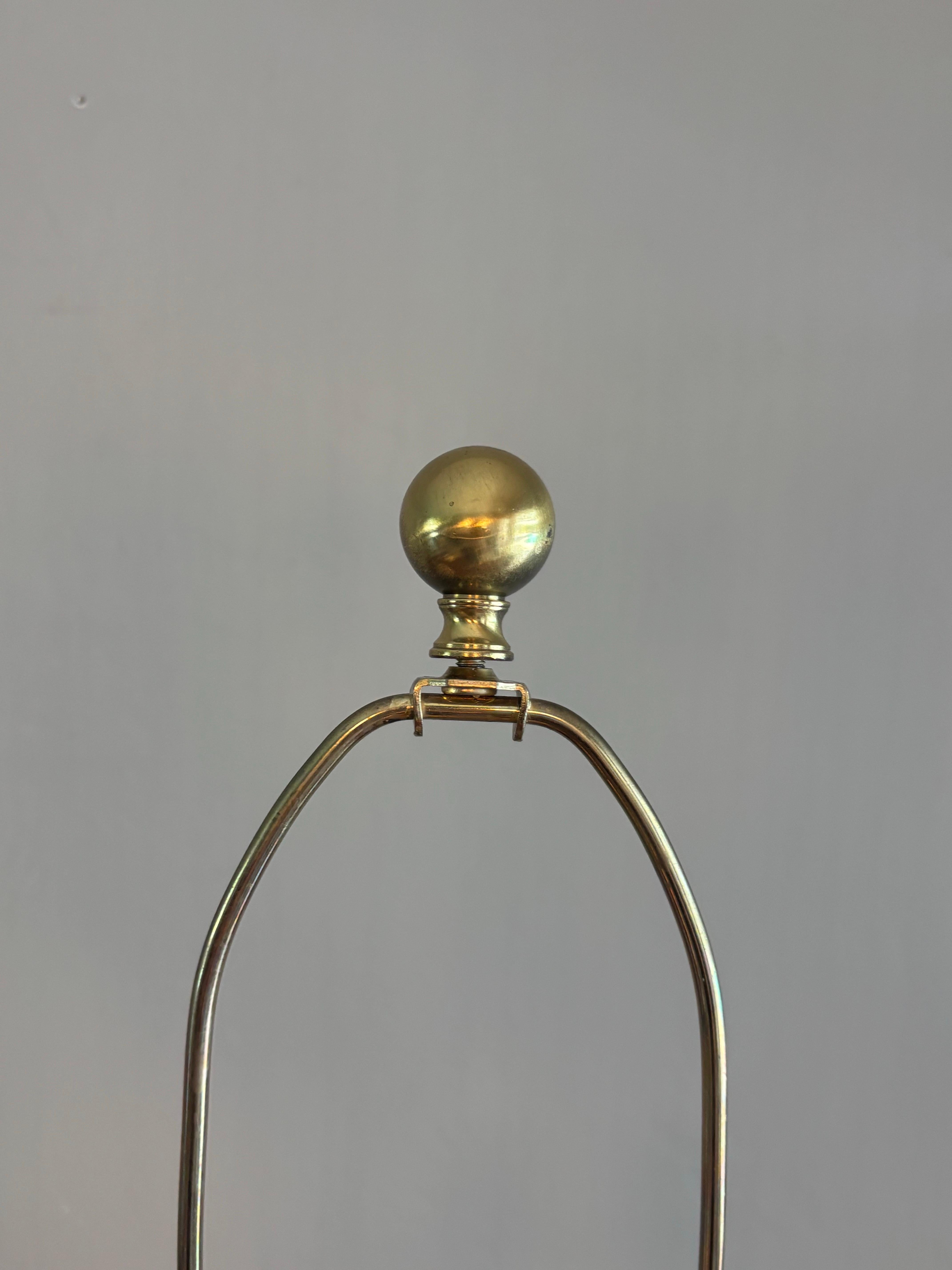 Laiton Paire de lampes de table vintage en cloisonné de Paul Hanson.