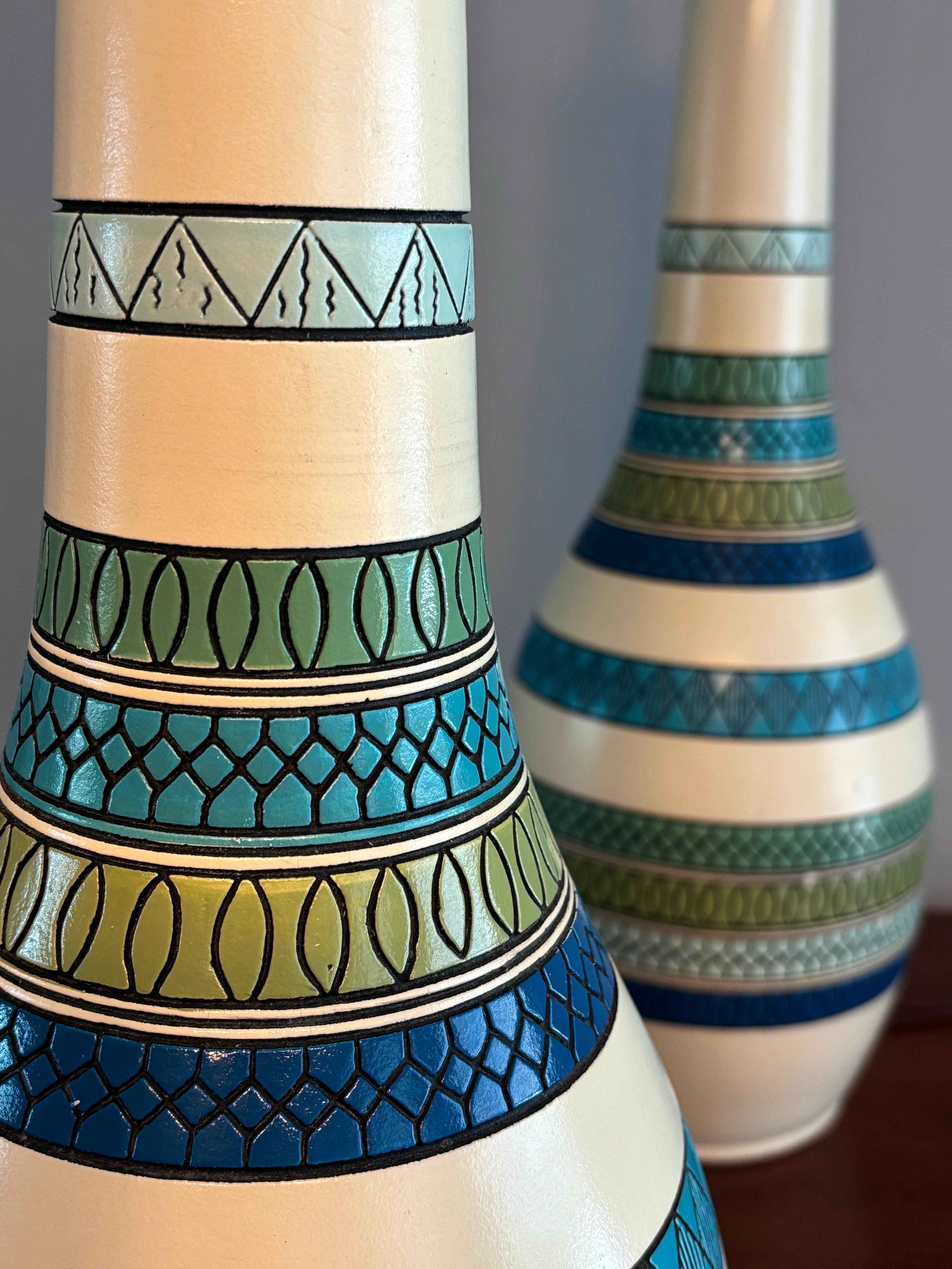 Paire de lampes de table Fortune Lamp Company de style moderne du milieu du siècle dernier en vente 1