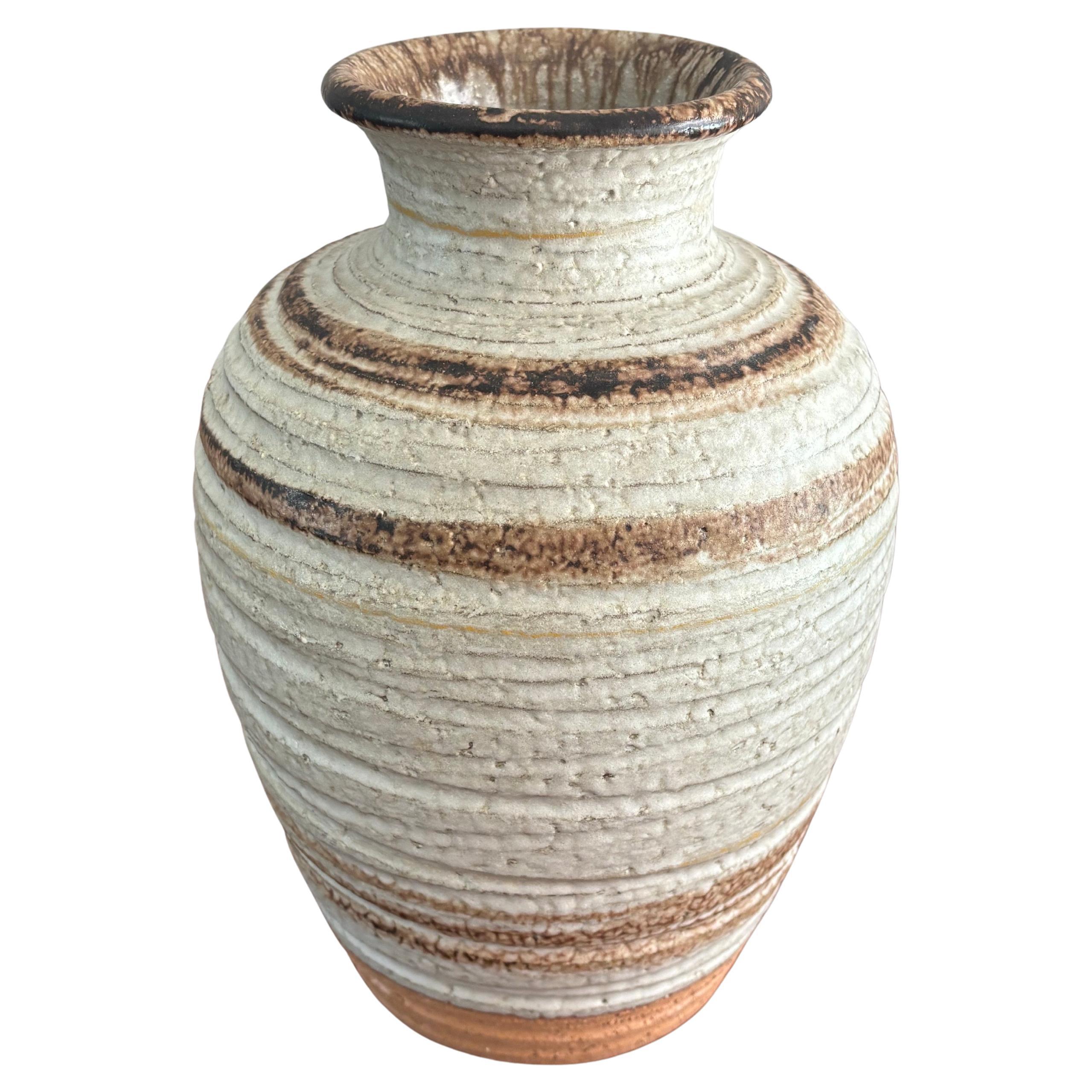 Large Ceramic Vase by Bitossi for Rosenthal Netter, Made in Italy For Sale