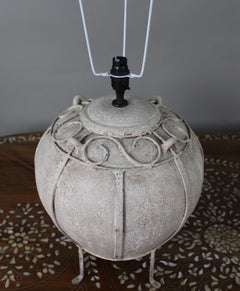Art Nouveau Large Decorative Faux Stone Table Lamps, Europe