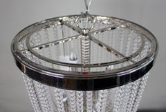 Polished Nickel and Crystal Chandelier by Hudson Valley Lighting