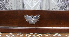Fine Vintage Three Bottle Cut Crystal Tantalus with Silver Plated Mounts