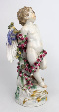 Meissen Bound Cupid Porcelain Figure by Paul Helmig, c.1900