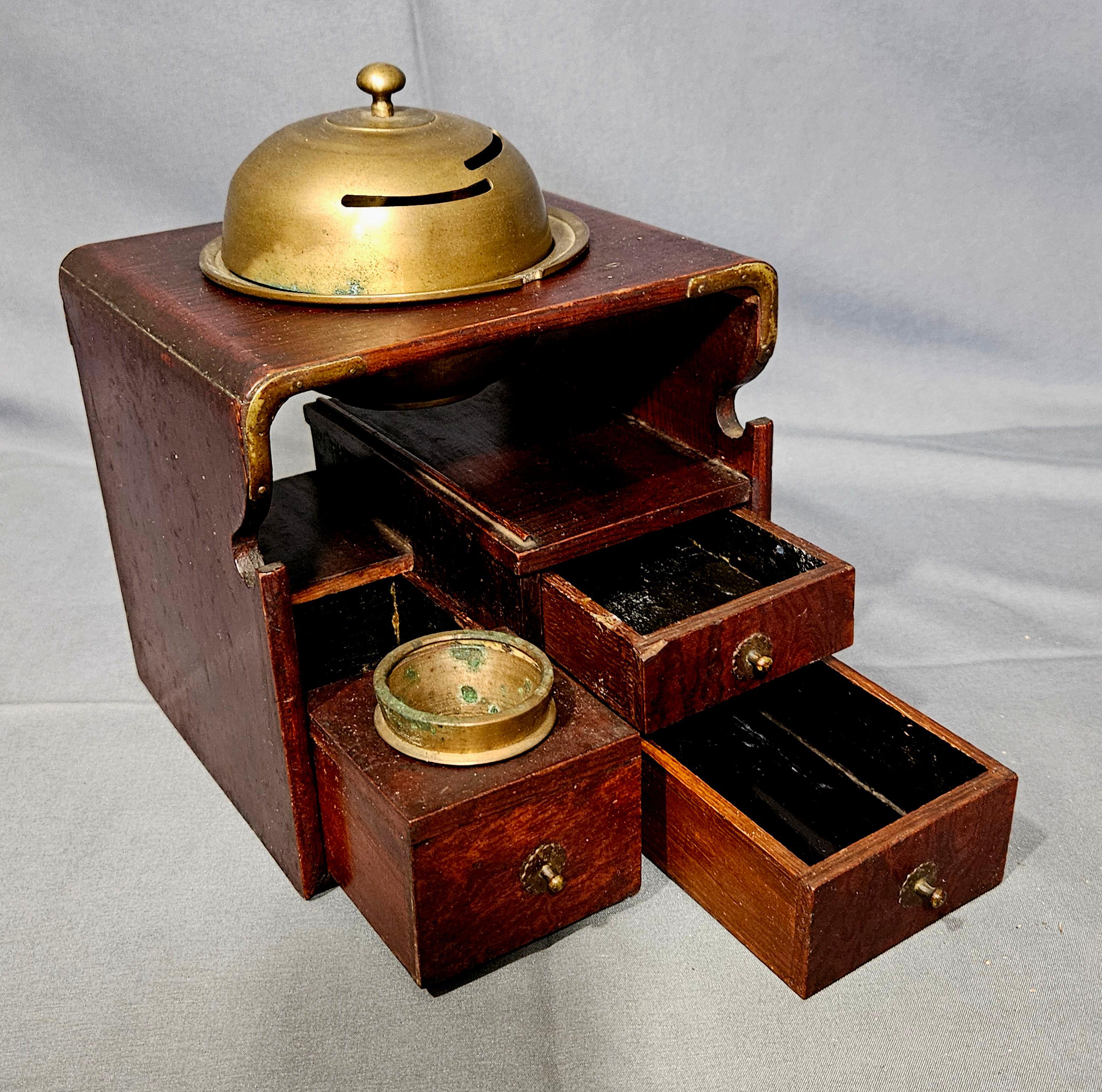 20th Century Antique Japanese Keyaki Elm Tabako-Bon, 19th C. For Sale
