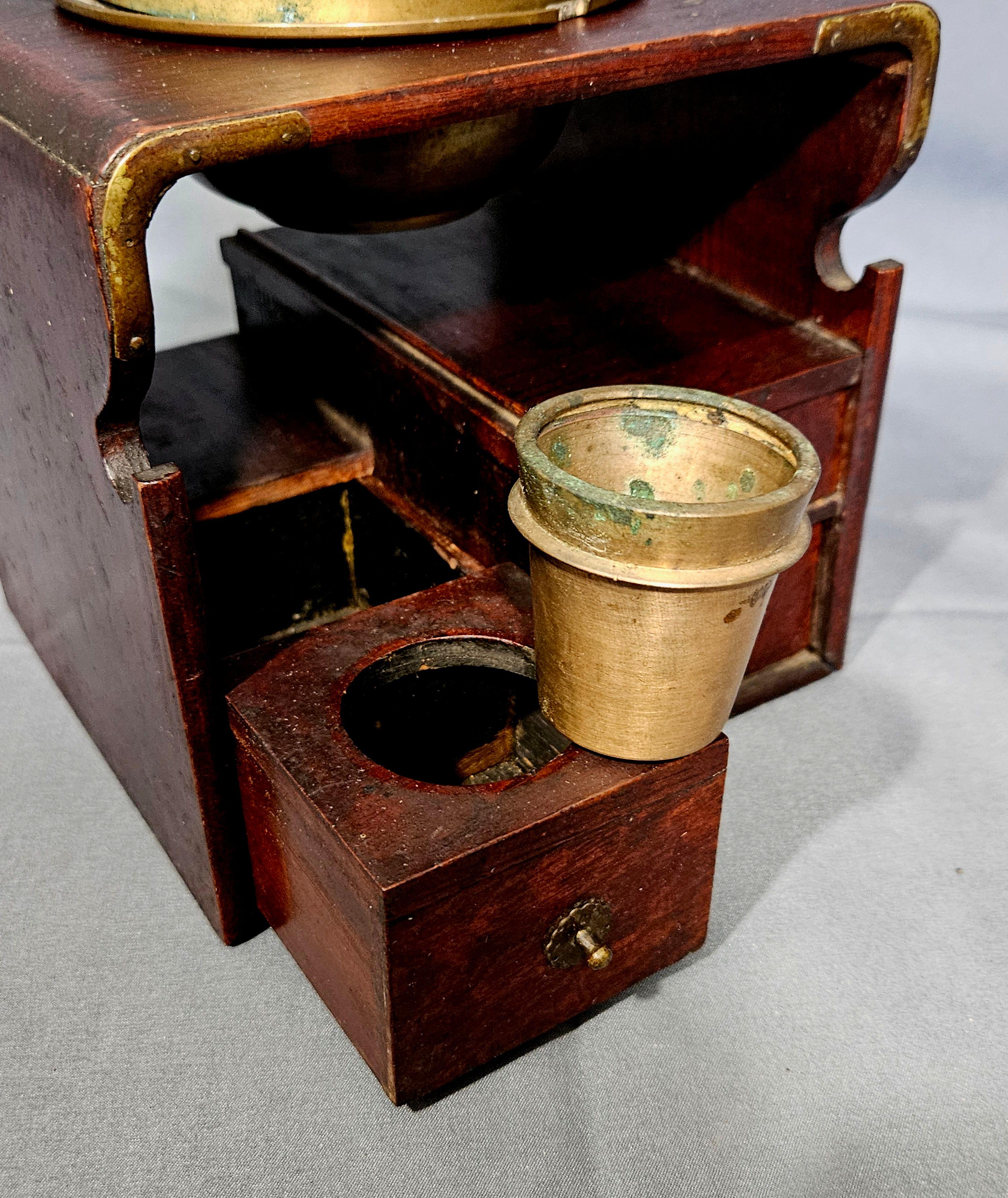 Wood Antique Japanese Keyaki Elm Tabako-Bon, 19th C. For Sale