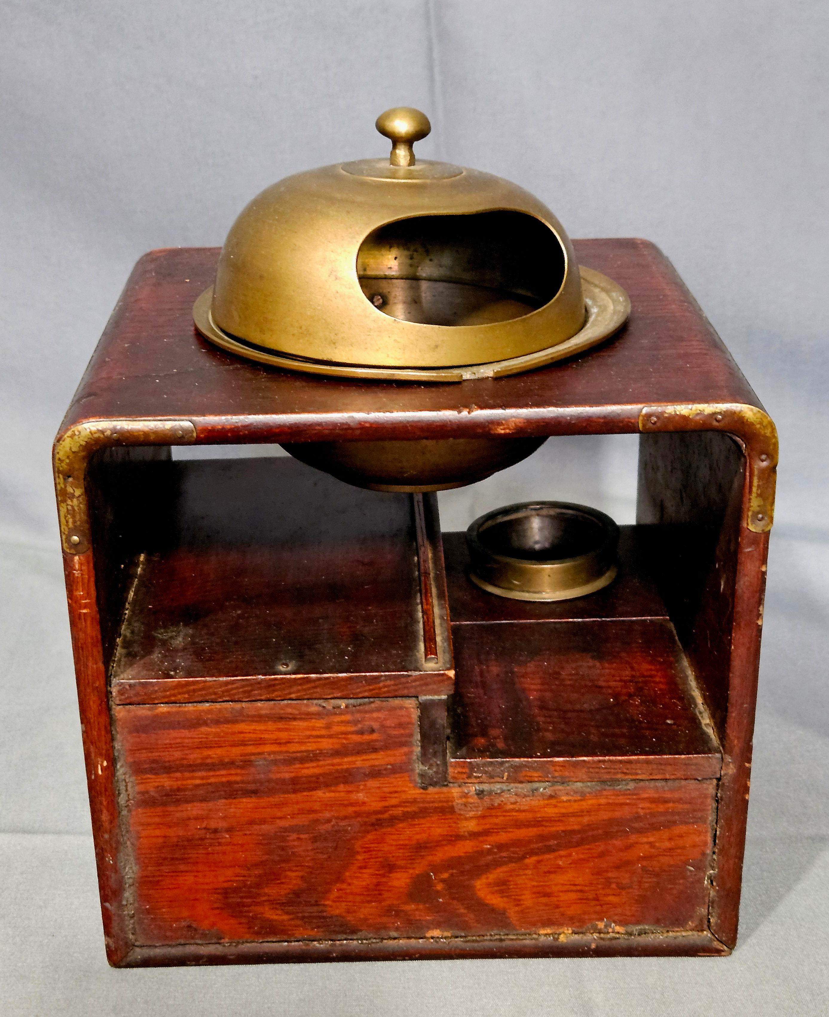 Antique Japanese Keyaki Elm Tabako-Bon, 19th C. For Sale 3