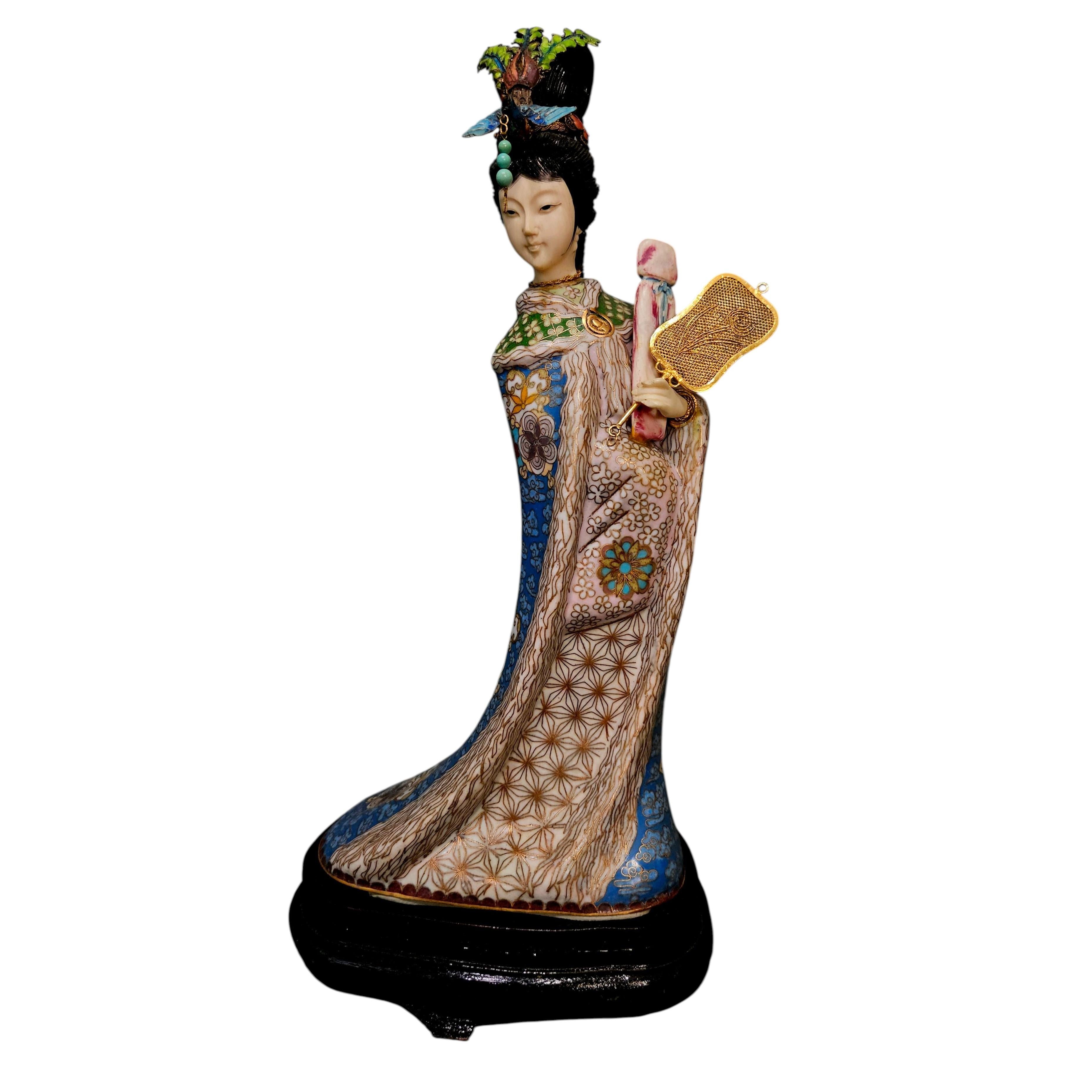 What does cloisonné mean in art?