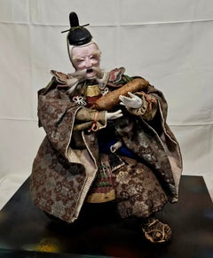 Muñecos samuráis japoneses antiguos «Musha Ningyo»: Takenouchi no Sukune, abanderado mu#007