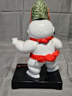 Antique Japanese Gosho Ningyo Palace Doll, "The Standing Boy" Edo 1800s