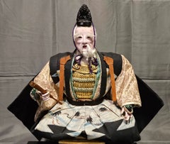 Antique A Japanese Musha Ningyo of Old Minister Takenouchi, Edo Period, 1800s