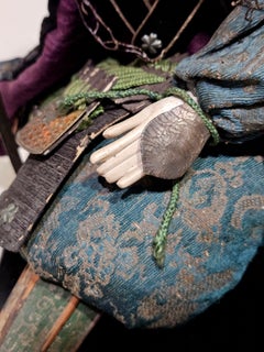 Antique A Japanese Musha Ningyo Samurai Doll, Meiji Period