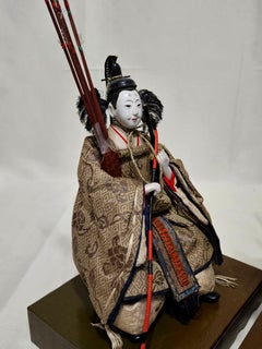 Zwei antike japanische Musha-Ningyo-Puppen Nr. 30, Edo-Zeit, 1800er Jahre