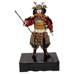 Bambola giapponese antica "Musha Ningyo" n. 32, periodo Meiji, XIX secolo