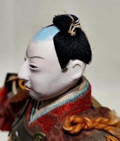 Bambola giapponese antica "Musha Ningyo" n. 32, periodo Meiji, XIX secolo