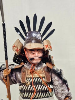 Poupée japonaise antique « Musha Ningyo » n° 33, période Edo, années 1800
