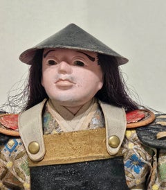 Antique A Japanese Musha Ningyo Doll #41 , Edo Period, 1800s