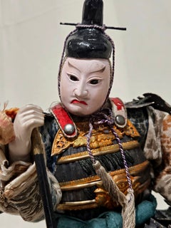 Antique A Japanese Musha Ningyo Samurai Doll#047 Edo Period 1800s