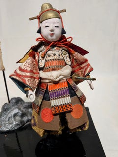 Antique A Japanese Musha Ningyo Samurai Doll#048 Meiji Period