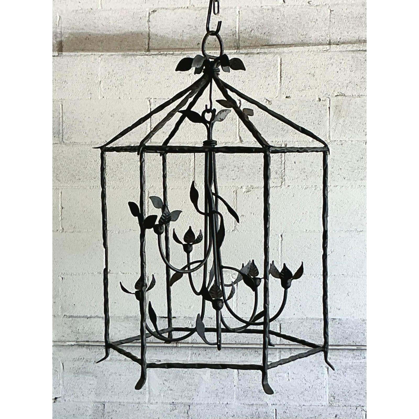 American Vintage Regency Vine Candle Lantern For Sale