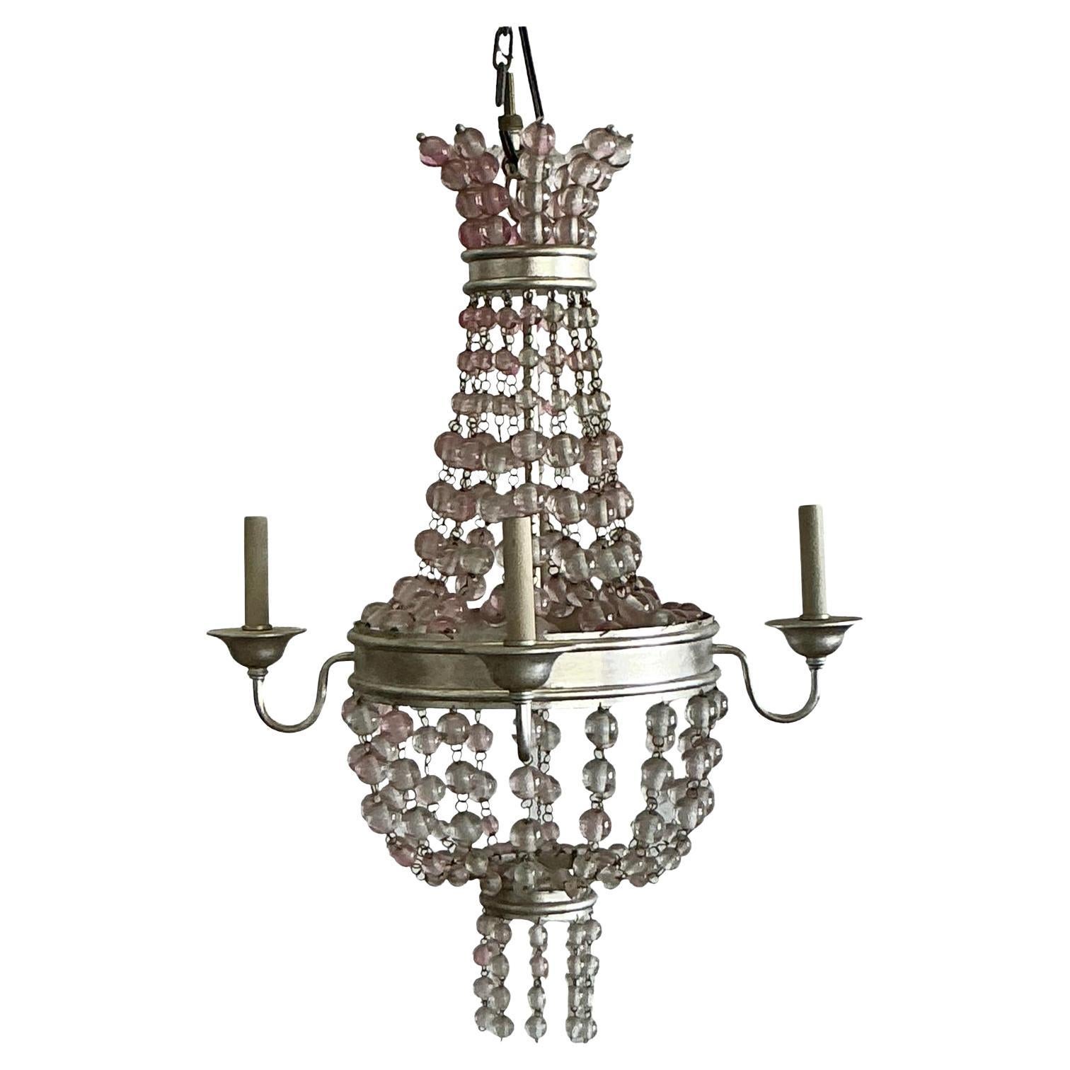 Vintage Boho Beaded Chandelier