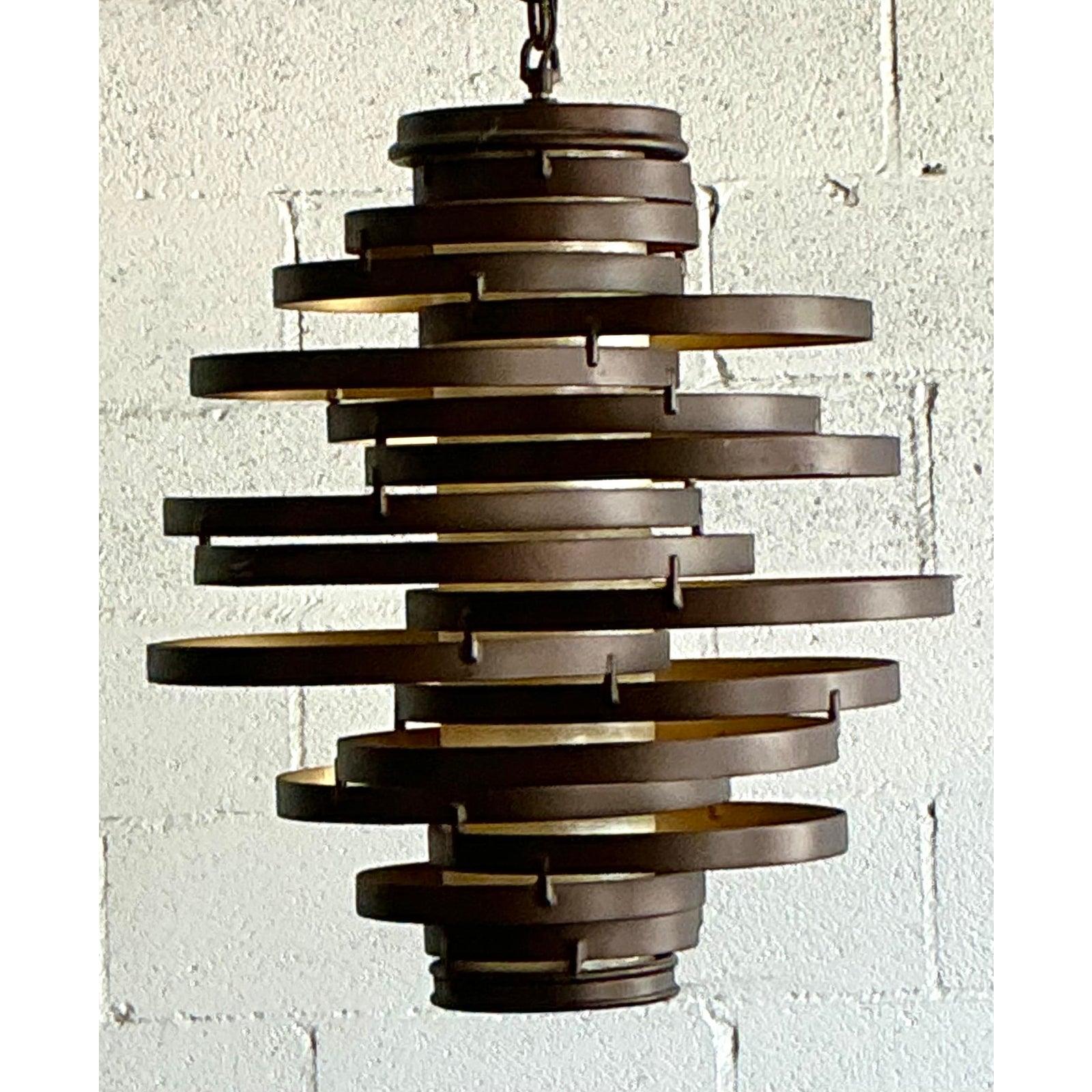Americano Lampadario ad anelli Boho 