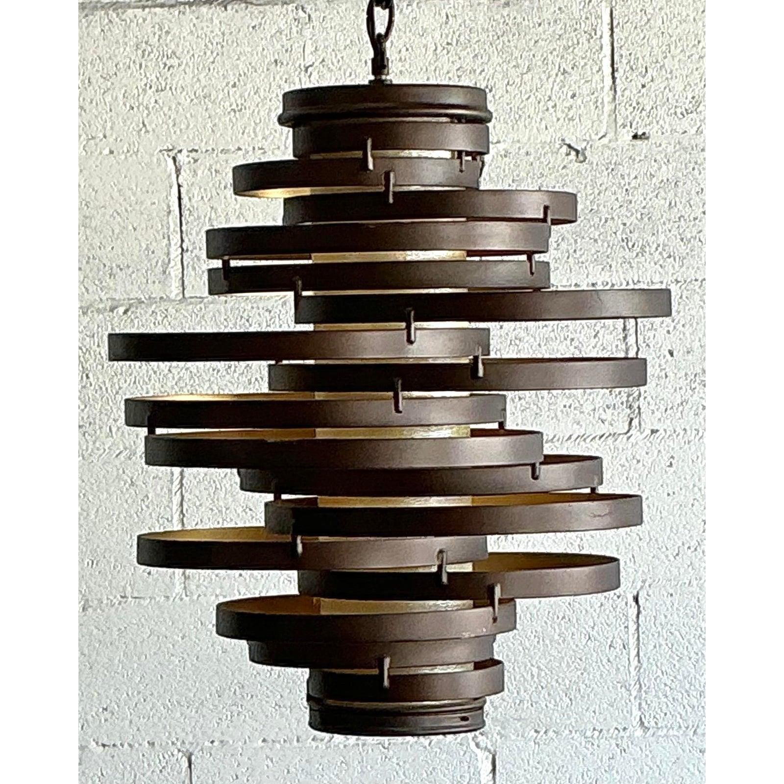 Lampadario ad anelli Boho 