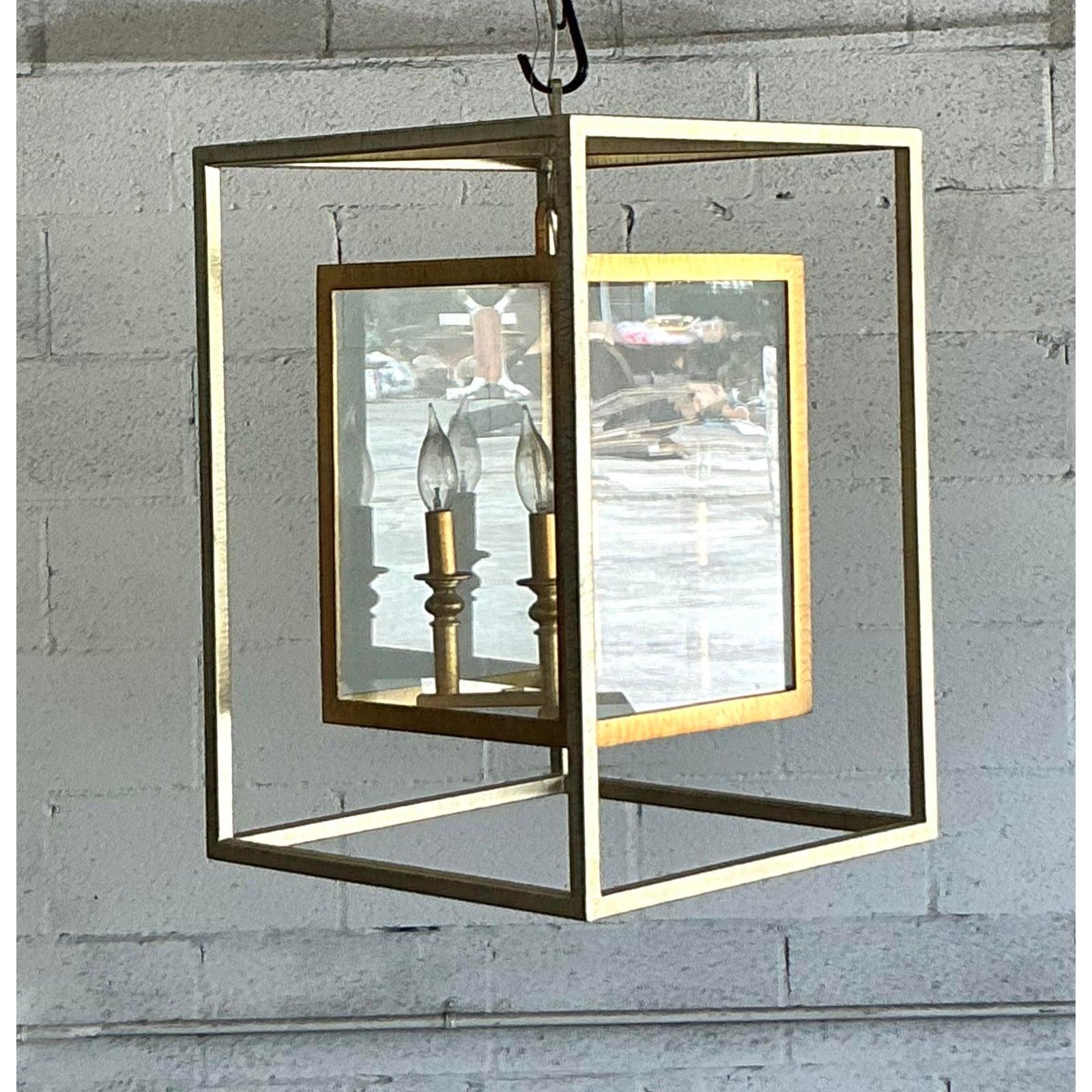 Vintage Contemporary Double Frame Lantern For Sale 2