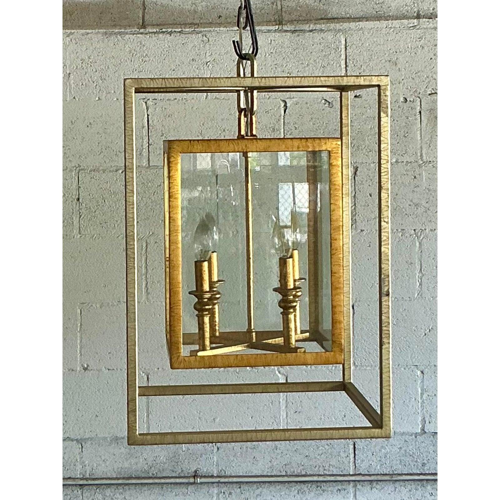 Vintage Contemporary Double Frame Lantern For Sale 3