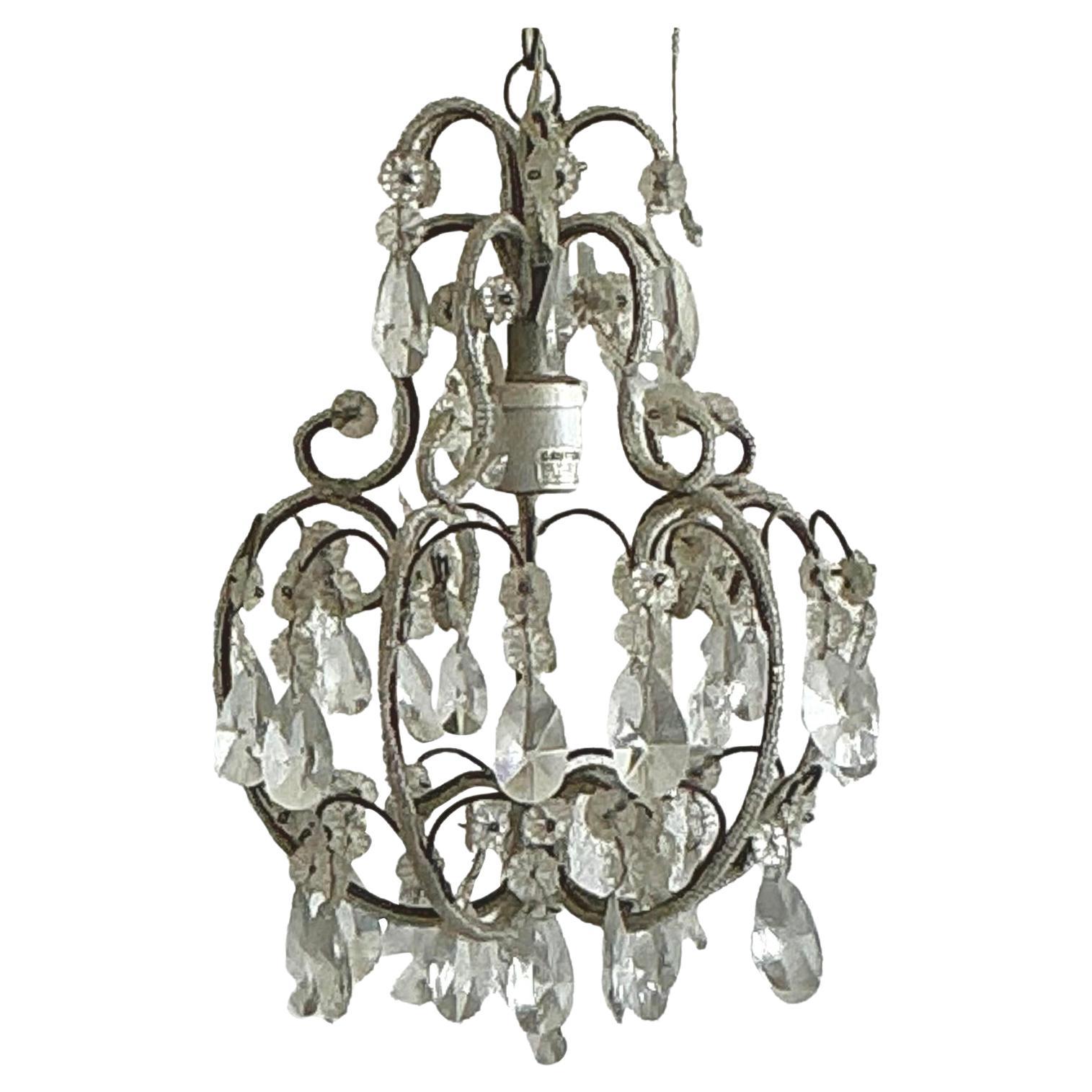 Ciondolo con perline francese vintage Regency in vendita