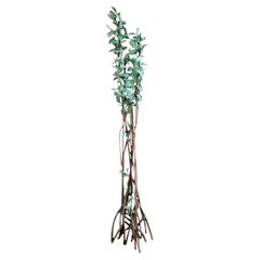 Vintage Boho Patinated Copper Tree Sculpture