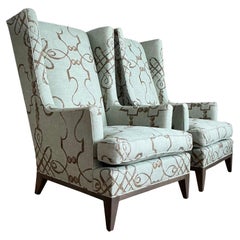 Wood Wingback Chairs