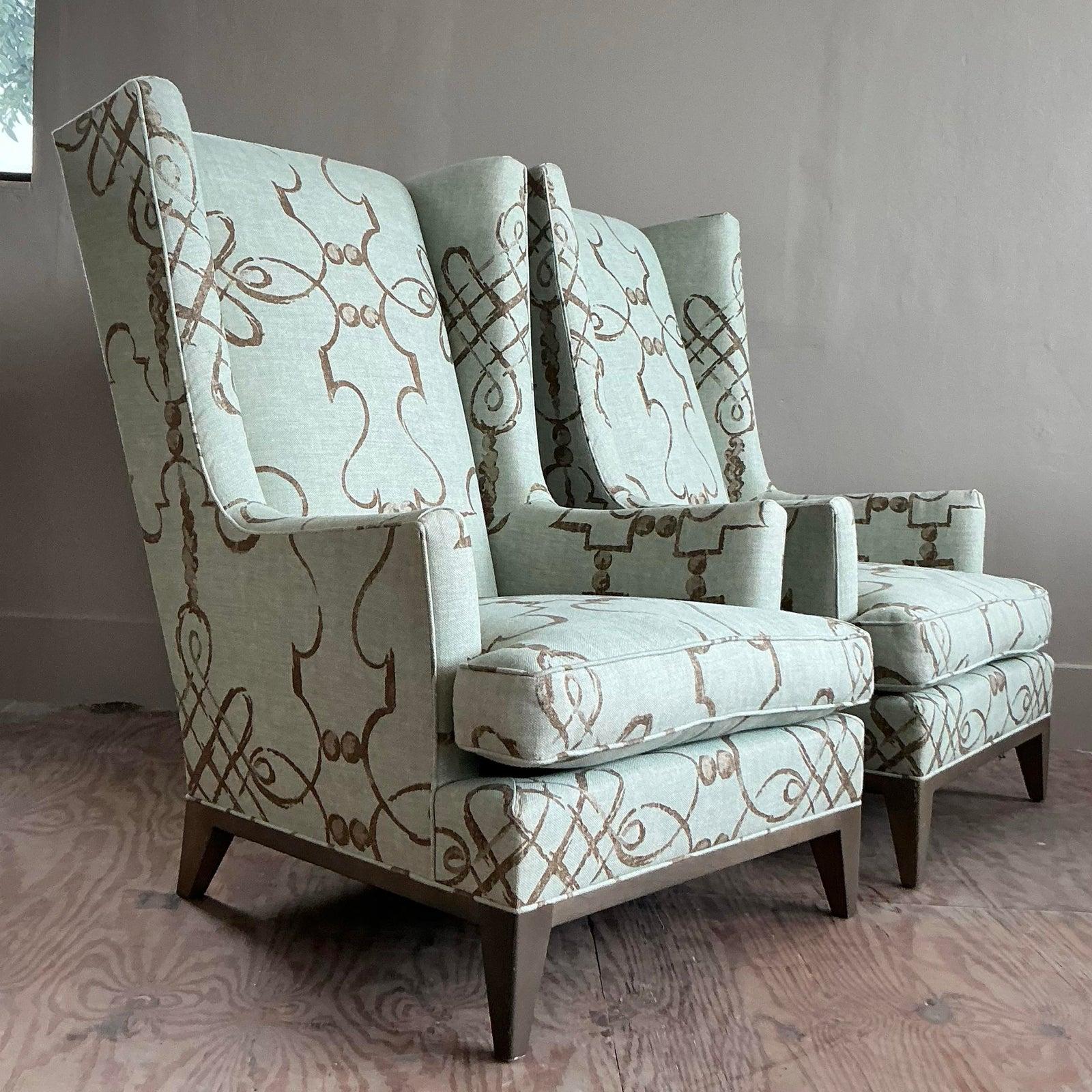 American Vintage Boho Donghia Ottoman For Sale
