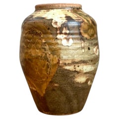 Vintage Glazed Studio Pottery Vase