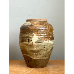 Vintage Glazed Studio Pottery Vase