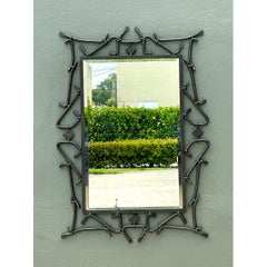 Alexandra Diez Mirrored Glass and Metal Wall Mirror