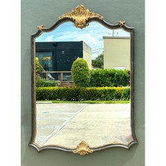 Vintage Ornate Carved Wood Mirror