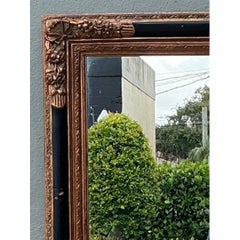 Vintage Ornate Gold and Black Frame Mirror