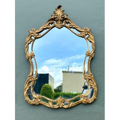 Vintage Rococo Style Gold Frame Mirror