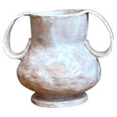 Vintage Biomorphic Ceramic Double Handle Vase