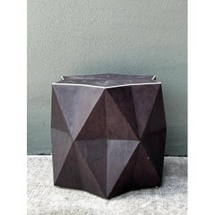 Vintage Faceted Shagreen Accent Table