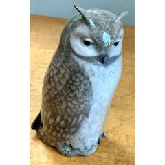 Vintage Royal Copenhagen Porcelain Owl Figurine